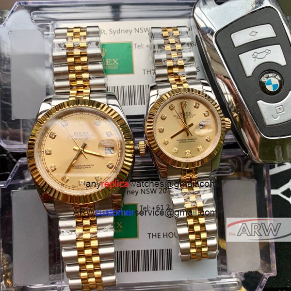 Swiss Quality Datejust II Two Tone Jubilee Rolex Couple Watches Swiss Quality Datejust II Two Tone Jubilee Rolex Couple Watches